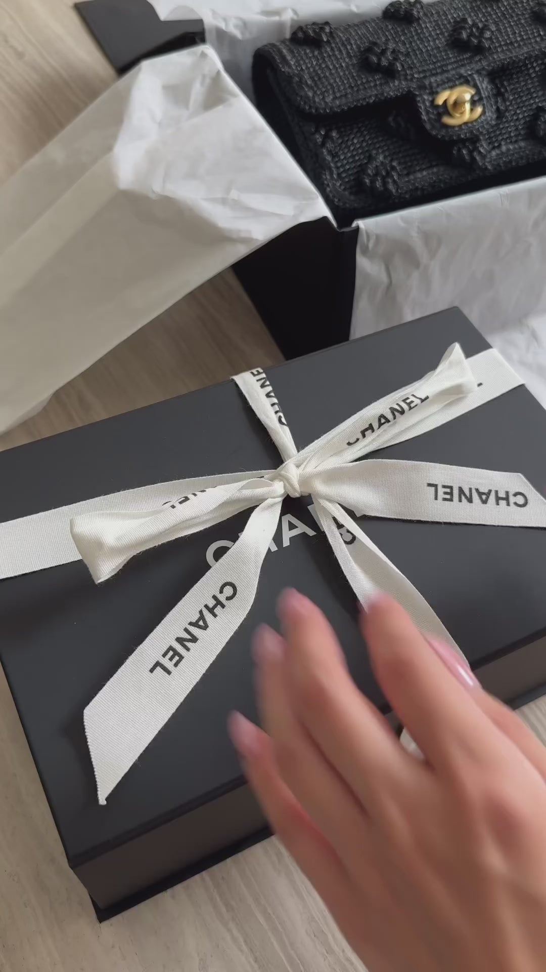 CHANEL 24P Pink Braided Raffia Classic Mini Rectangular Flap Bag - Replica Shoes .com