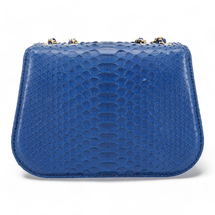 CHANEL Blue Python Chain Mini Messenger Bag - Replica Handbags Shopping
.com