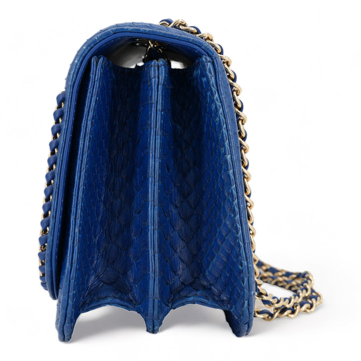 CHANEL Blue Python Chain Mini Messenger Bag - Replica Handbags Shopping
.com