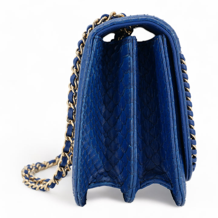 CHANEL Blue Python Chain Mini Messenger Bag - Replica Handbags Shopping
.com