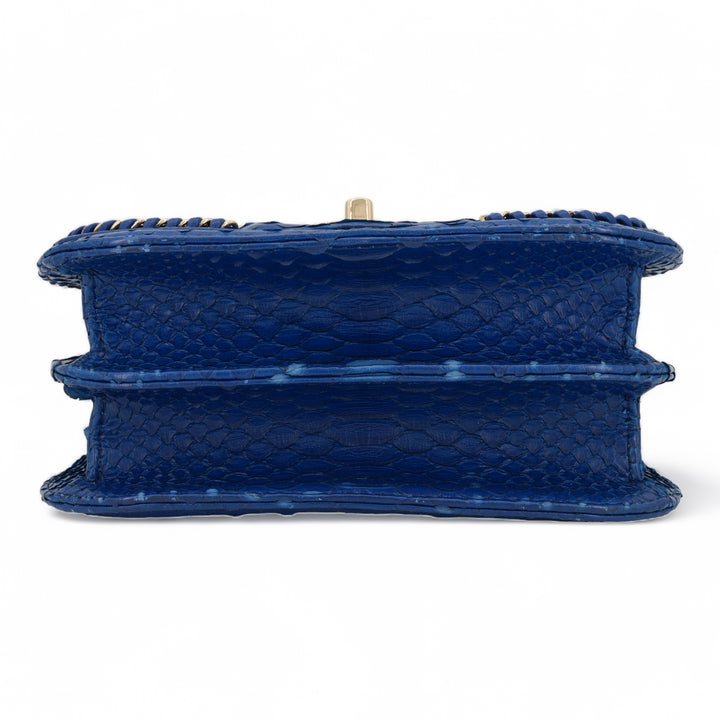 CHANEL Blue Python Chain Mini Messenger Bag - Replica Handbags Shopping
.com