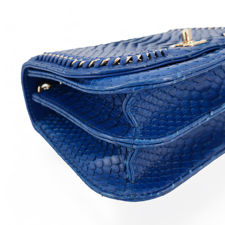 CHANEL Blue Python Chain Mini Messenger Bag - Replica Handbags Shopping
.com