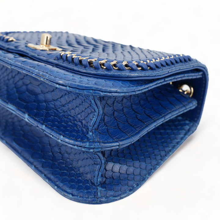 CHANEL Blue Python Chain Mini Messenger Bag - Replica Handbags Shopping
.com