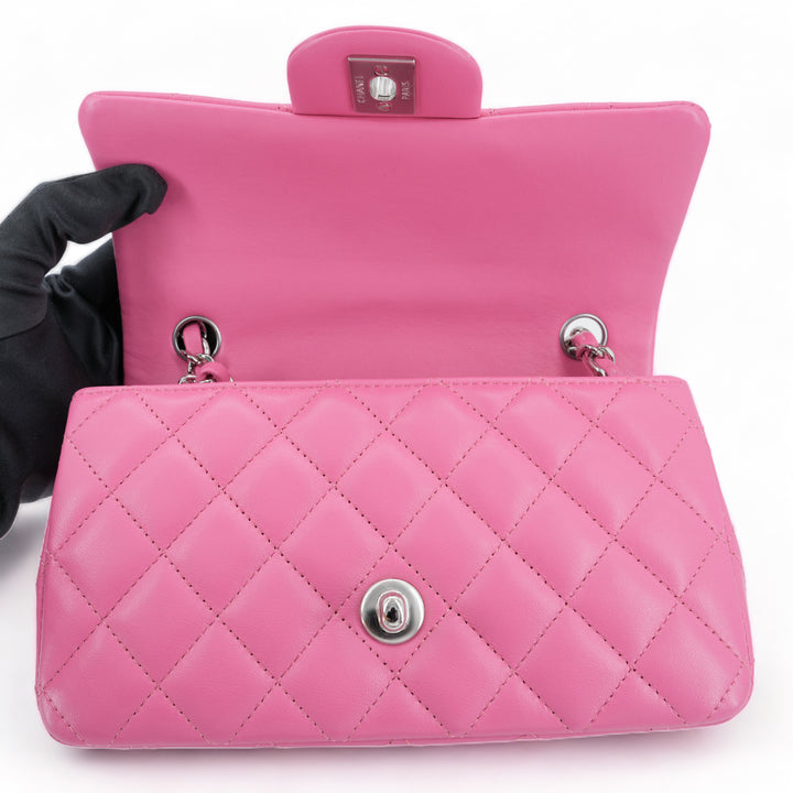 CHANEL 19C Bubble Pink Lambskin Mini Rectangular Flap Bag - Replica Handbags Shopping
.com