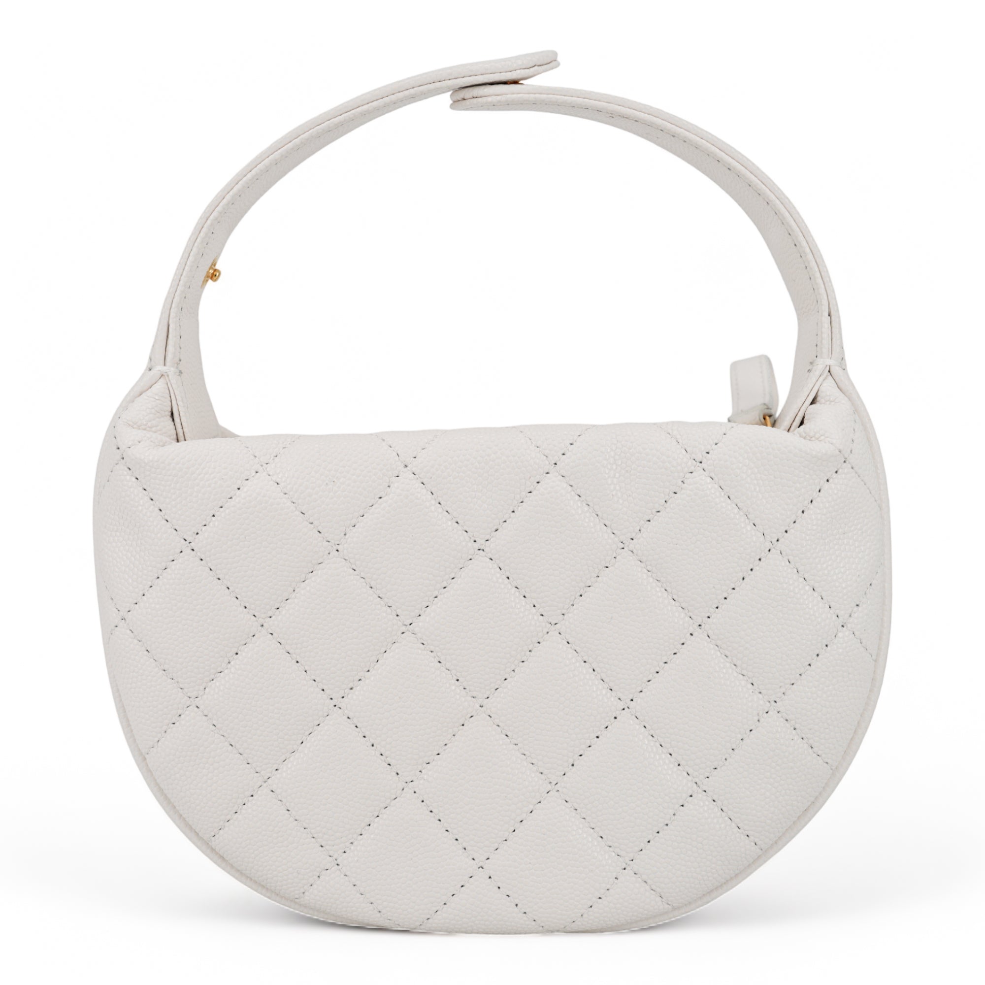 CHANEL 23B White Caviar Cargo Pouch with Handle - Replica Shoes .com