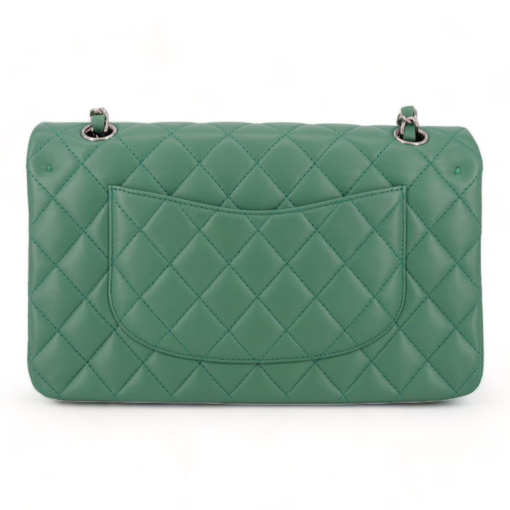 CHANEL Green Lambskin Medium Classic Double Flap Bag - Replica Handbags Shopping
.com