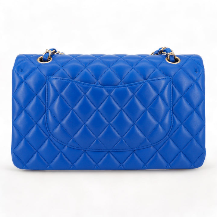 CHANEL Cobalt Blue Lambskin Medium Classic Double Flap Bag - Replica Handbags Shopping
.com