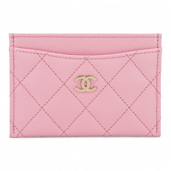 CHANEL Classic Card Holder in Pink Caviar - Replica Handbags Shopping
.com