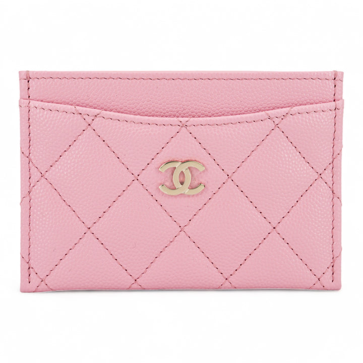 CHANEL Classic Card Holder in Pink Caviar - Replica Handbags Shopping
.com