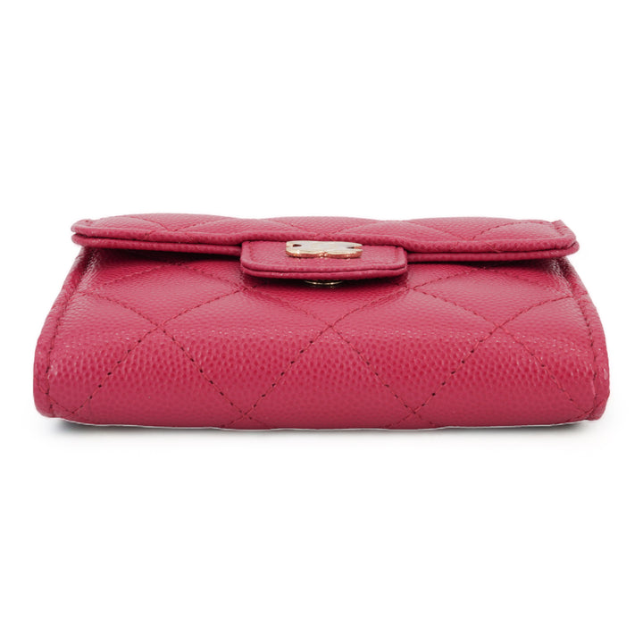 CHANEL Large Classic Card Holder in 21A Raspberry Caviar - Replica Handbags Shopping
.com