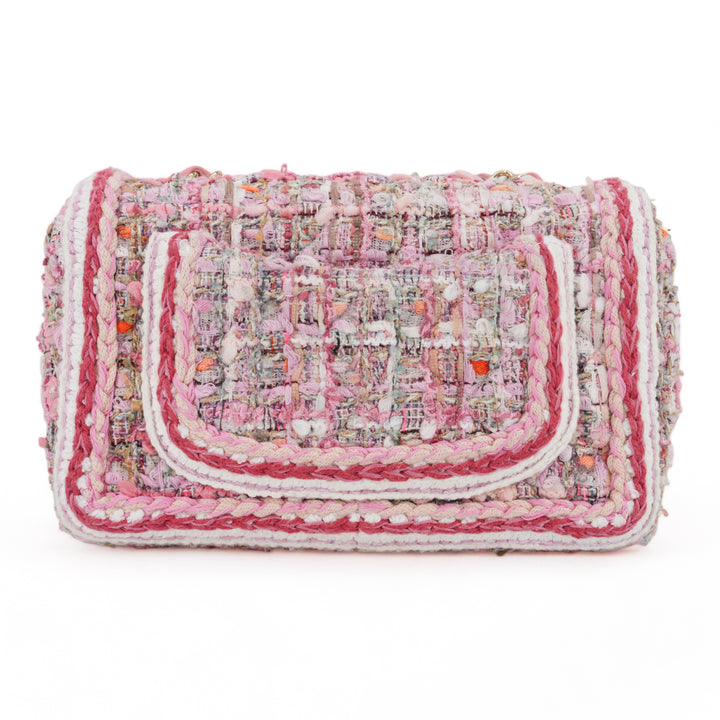 CHANEL 19S Pink Tweed Mini Rectangular Flap Bag - Replica Handbags Shopping
.com