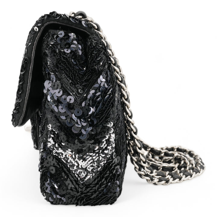 CHANEL Black Chevron Sequin Mini Flap Bag - Replica Handbags Shopping
.com