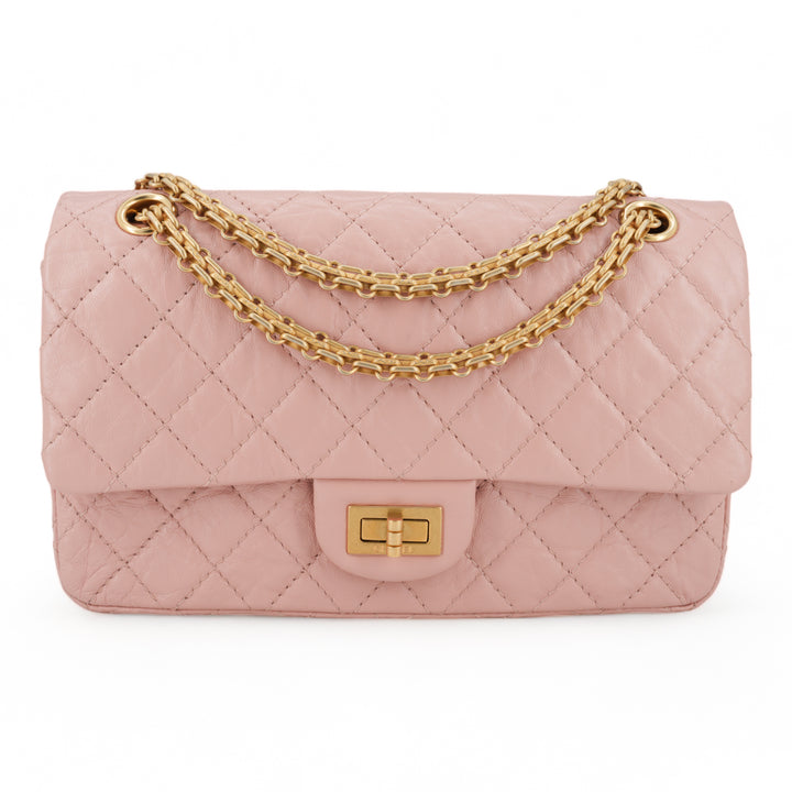 CHANEL 2.55 Reissue Flap Bag Size 225 in 19P Pink Aged Calfskin - Replica Handbags Shopping
.com