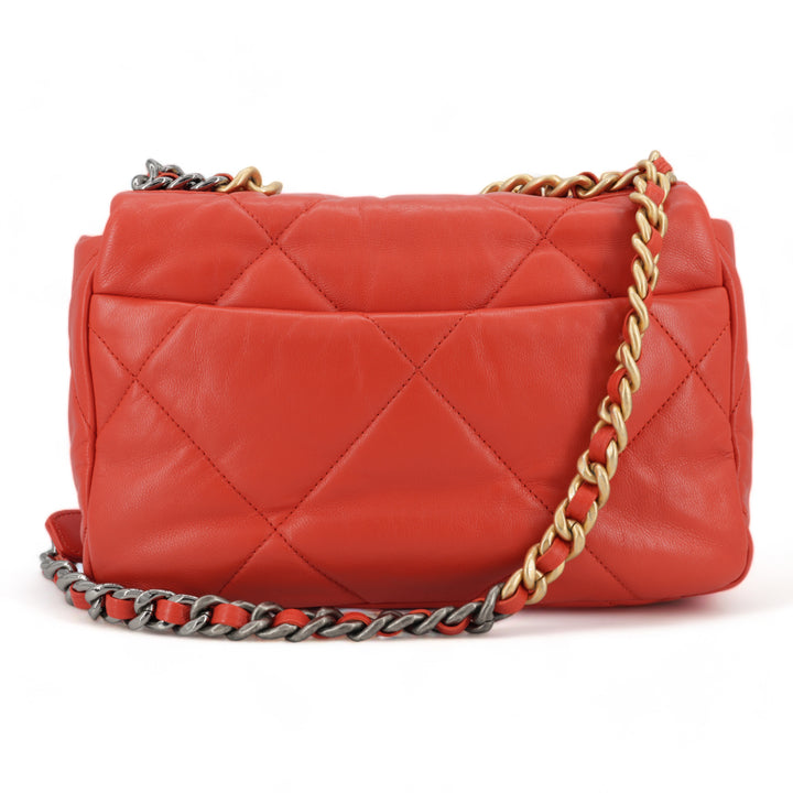 CHANEL CHANEL 19 Small Flap Bag in Red Lambskin - Replica Handbags Shopping
.com