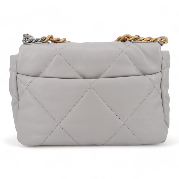 CHANEL CHANEL 19 Small Flap Bag in 21A Grey Lambskin - Replica Handbags Shopping
.com