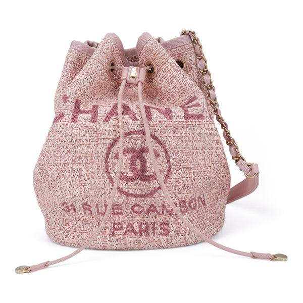 CHANEL Pink Glitter Canvas Deauville Drawstring Bucket Bag - Replica Handbags Shopping
.xom