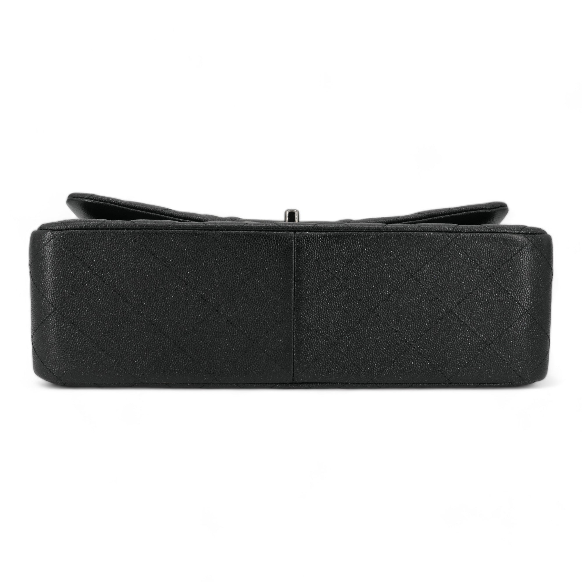 CHANEL Jumbo Classic Double Flap Bag in 18C Iridescent Black Caviar - Replica Shoes .com