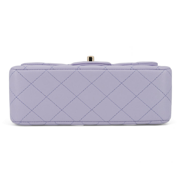 CHANEL Lilac Lambskin Quilted Mini Top Handle Rectangular Flap - Replica Handbags Shopping
.com