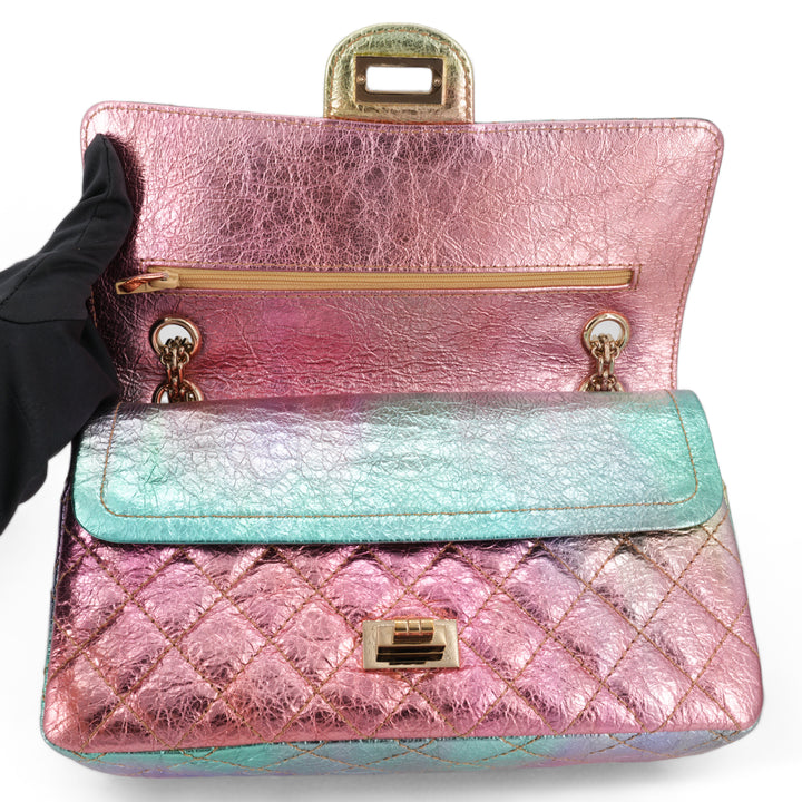 CHANEL 20A Rainbow Metallic 2.55 Reissue Flap Bag Size 225 - Replica Handbags Shopping
.com