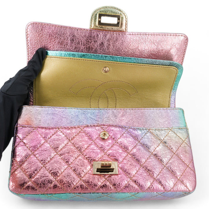 CHANEL 20A Rainbow Metallic 2.55 Reissue Flap Bag Size 225 - Replica Handbags Shopping
.com