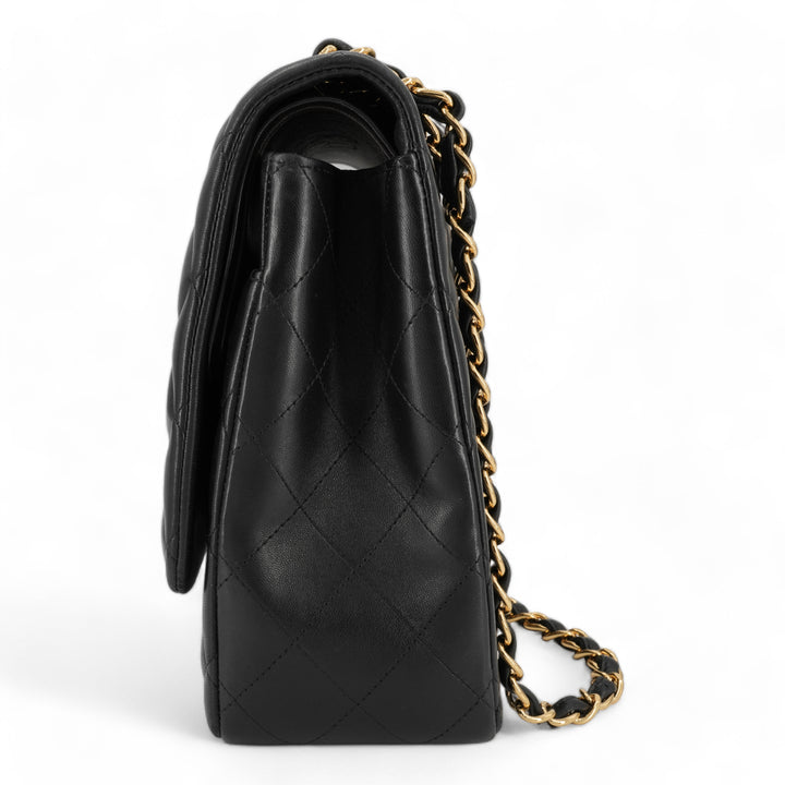 CHANEL Maxi Jumbo Classic Double Flap Bag in Black Lambskin GHW - Replica Handbags Shopping
.com