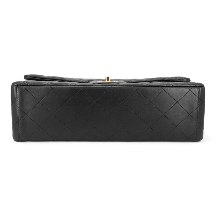 CHANEL Maxi Jumbo Classic Double Flap Bag in Black Lambskin GHW - Replica Handbags Shopping
.com