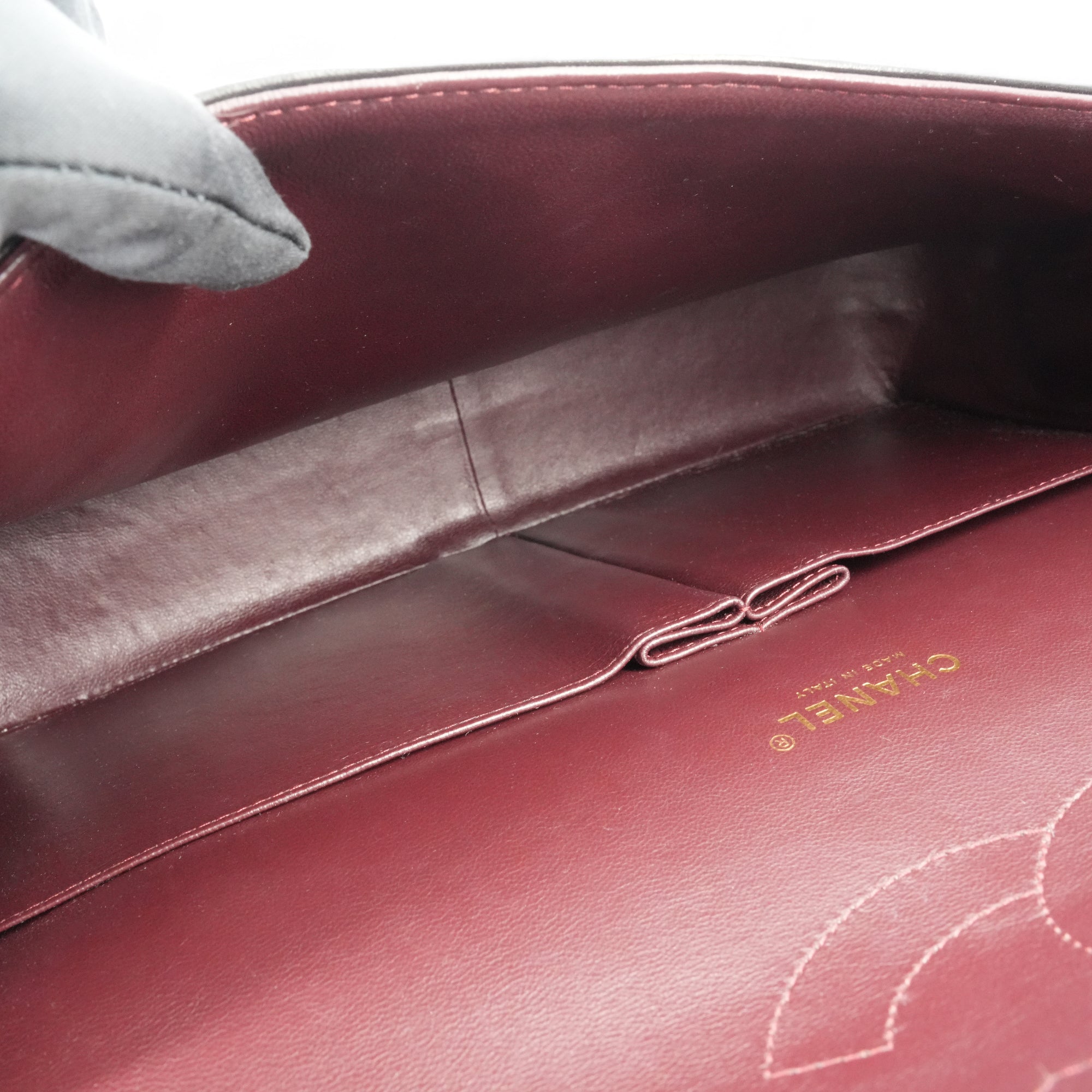 CHANEL Maxi Jumbo Classic Double Flap Bag in Black Lambskin GHW - Replica Shoes .com