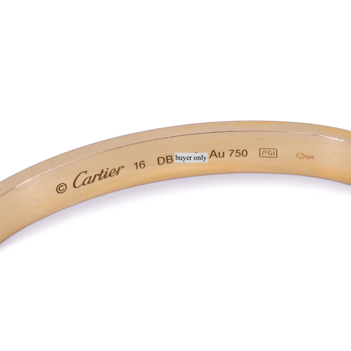 CARTIER Love Bracelet in 18k Pink Gold Sz 16 - Replica Handbags Shopping
.com