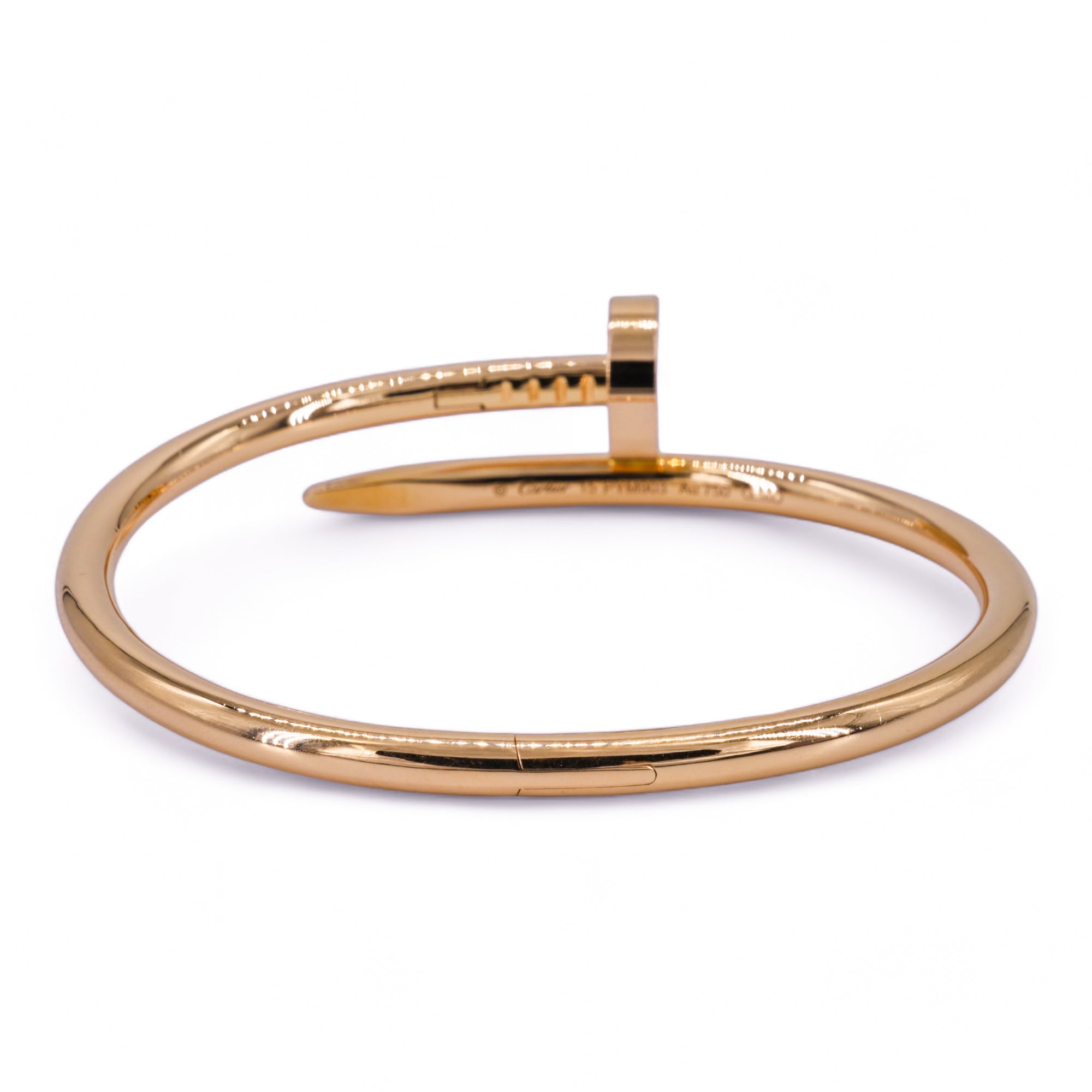 CARTIER Juste Un Clou Bracelet in 18k Pink Gold Sz 15 - Replica Shoes .com