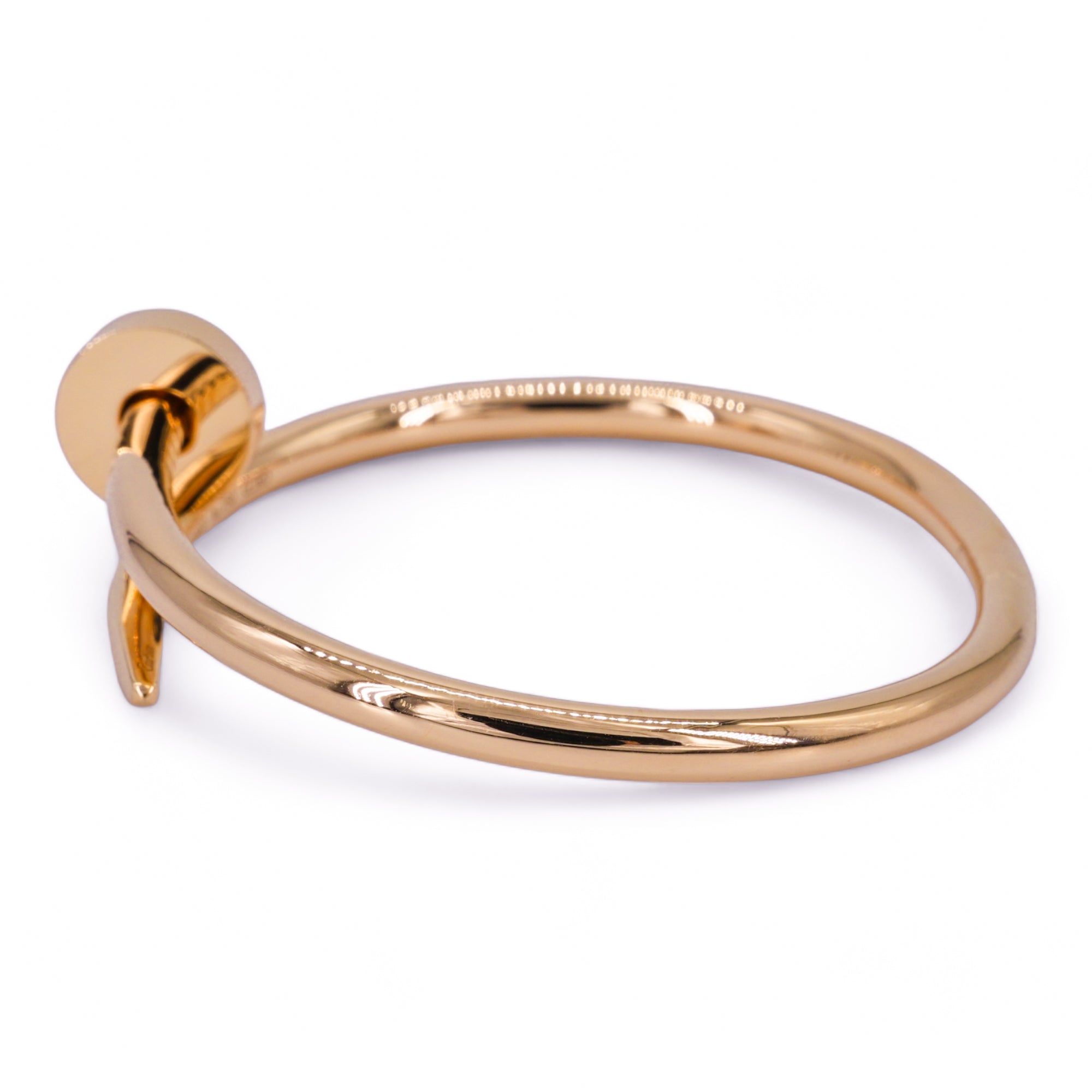 CARTIER Juste Un Clou Bracelet in 18k Pink Gold Sz 15 - Replica Shoes .com
