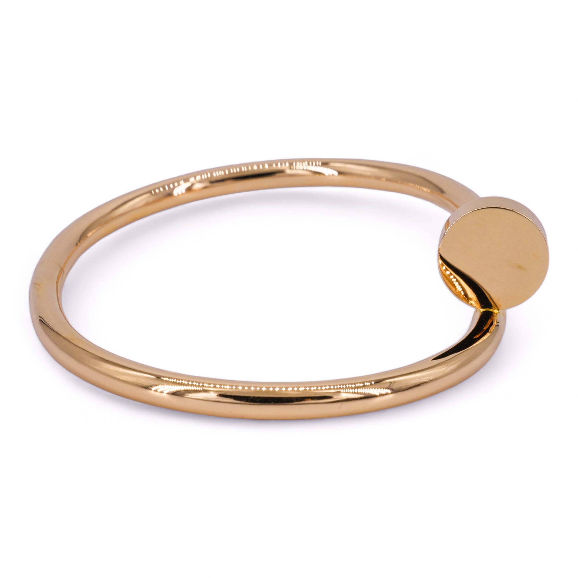 CARTIER Juste Un Clou Bracelet in 18k Pink Gold Sz 15 - Replica Shoes .com