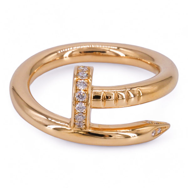 CARTIER Juste Un Clou Diamond Ring in 18k Rose Gold Sz 50 - Replica Handbags Shopping
.com