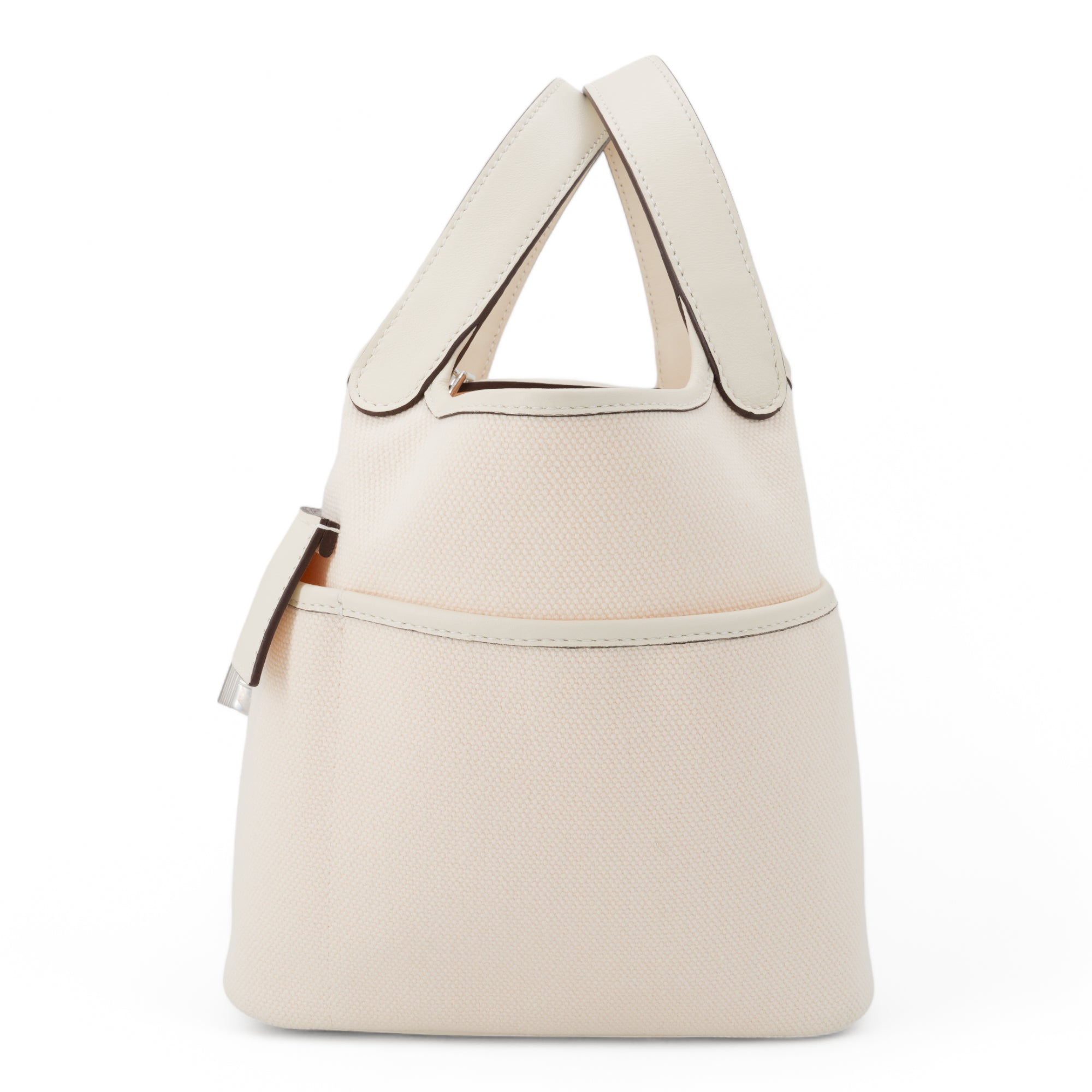 HERMÈS Tressage De Cuir Picotin Lock 18 PM Apricot/Rose Azalee/Gold Epsom Palladium Hardware - Replica Shoes .comHERMÈS Picotin Cargo 18 Nata Swift and Toile Canvas Palladium Hardware - Replica Shoes .com