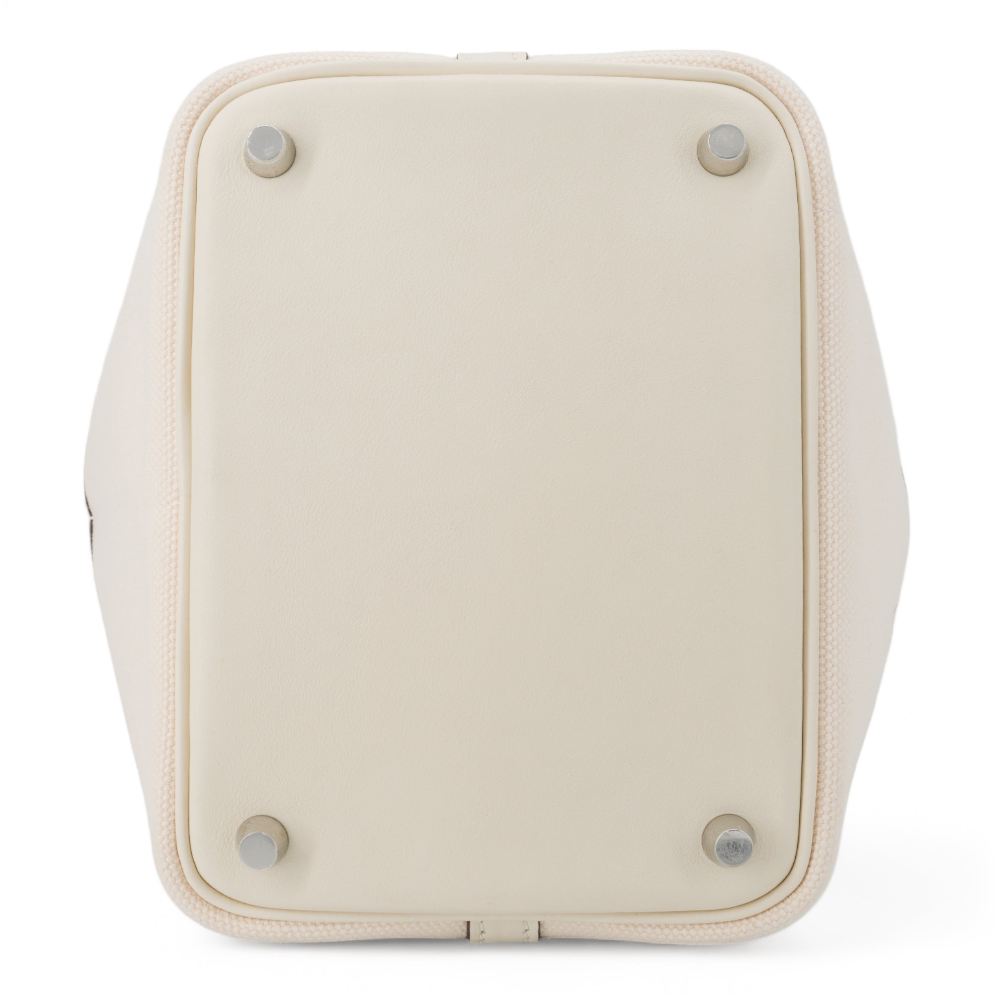 HERMÈS Picotin Cargo 18 Nata Swift and Toile Canvas Palladium Hardware - Replica Shoes .com