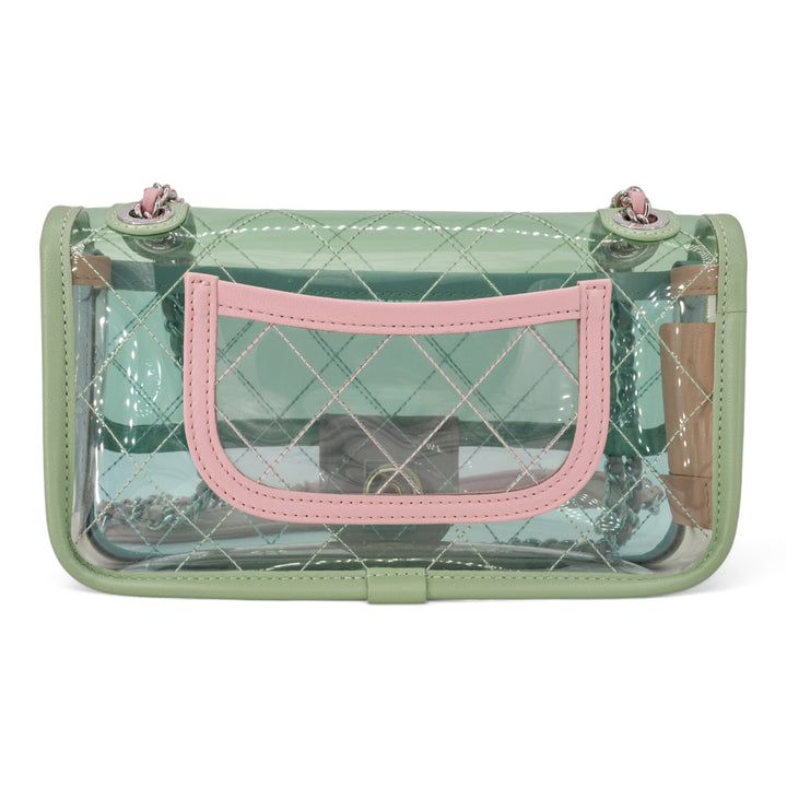 CHANEL PVC Coco Splash Mini Flap Bag Green Pink Blue - Replica Handbags Shopping
.com