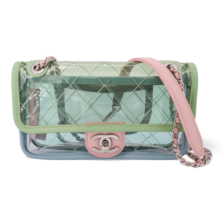 CHANEL PVC Coco Splash Mini Flap Bag Green Pink Blue - Replica Handbags Shopping
.com