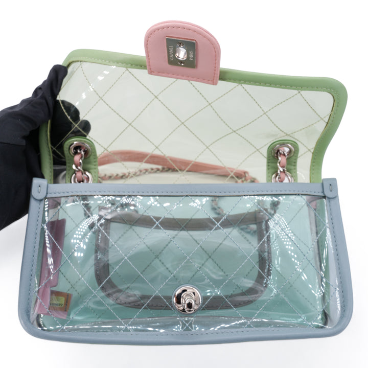 CHANEL PVC Coco Splash Mini Flap Bag Green Pink Blue - Replica Handbags Shopping
.com