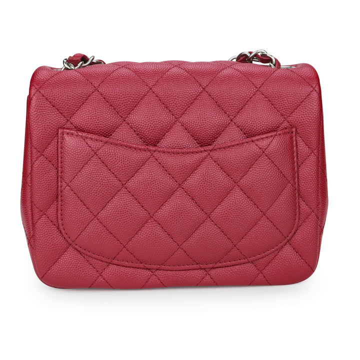 CHANEL 17B Red Caviar Classic Mini Square Flap Bag - Replica Handbags Shopping
.com