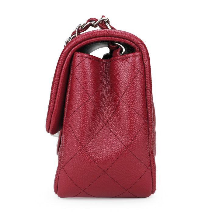 CHANEL 17B Red Caviar Classic Mini Square Flap Bag - Replica Handbags Shopping
.com