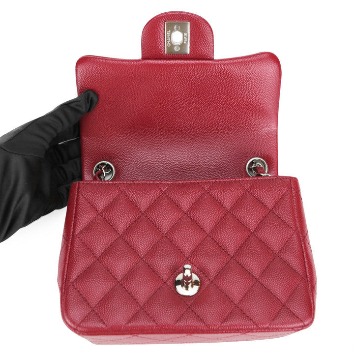 CHANEL 17B Red Caviar Classic Mini Square Flap Bag - Replica Handbags Shopping
.com