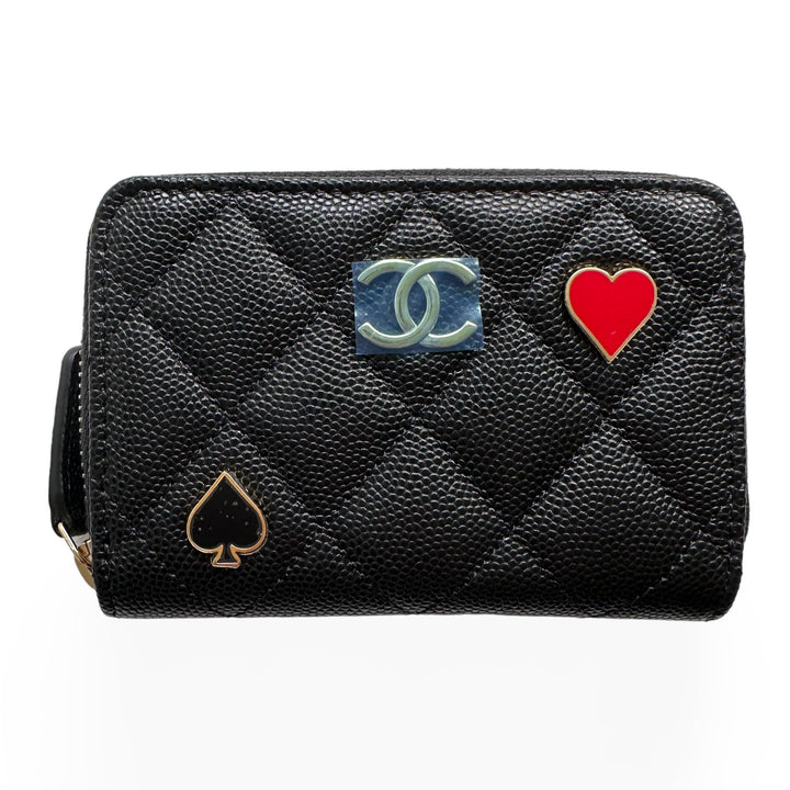 CHANEL 23C Casino Charms Zippy Wallet Coin Purse Black Caviar - Replica Handbags Shopping
.com