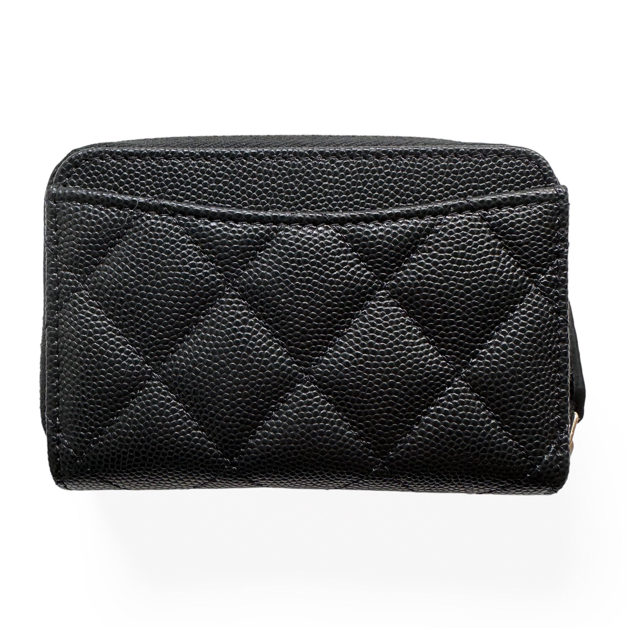 CHANEL 23C Casino Charms Zippy Wallet Coin Purse Black Caviar - Replica Shoes .com
