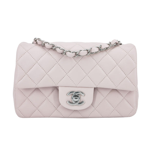 CHANEL 21B Light Purple Lambskin Mini Rectangular Flap Bag LGHW - Replica Handbags Shopping
.com