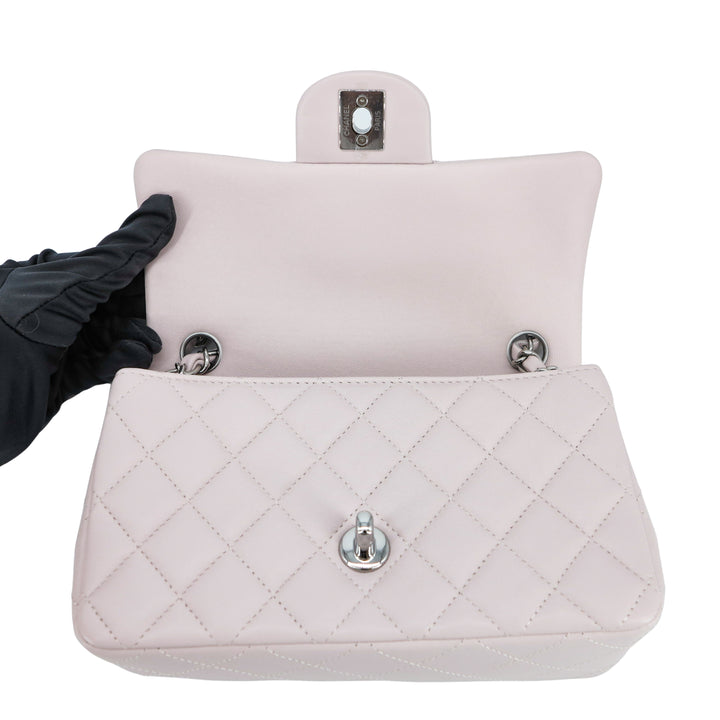 CHANEL 21B Light Purple Lambskin Mini Rectangular Flap Bag LGHW - Replica Handbags Shopping
.com