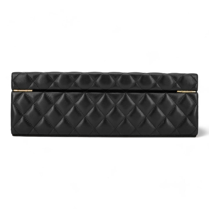 CHANEL Limited Edition Black Lambskin Jewelry Box Vanity Case - Replica Handbags Shopping
.com