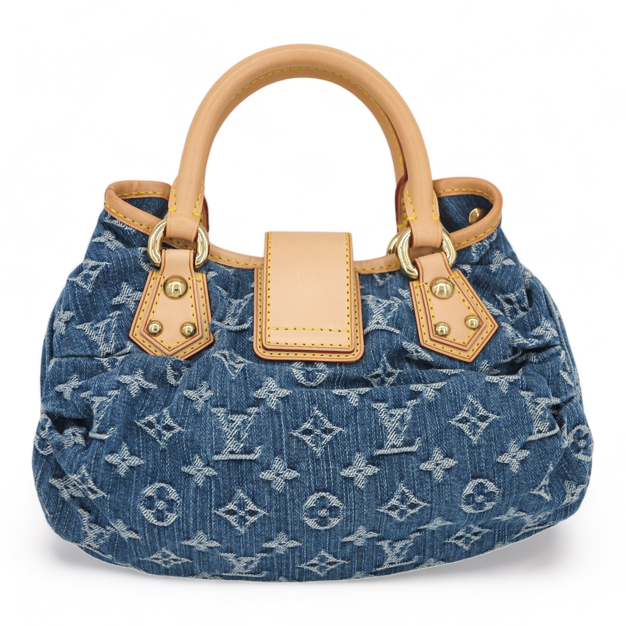 LOUIS VUITTON Blue Denim Monogram Pleaty Bag - Replica Shoes .com