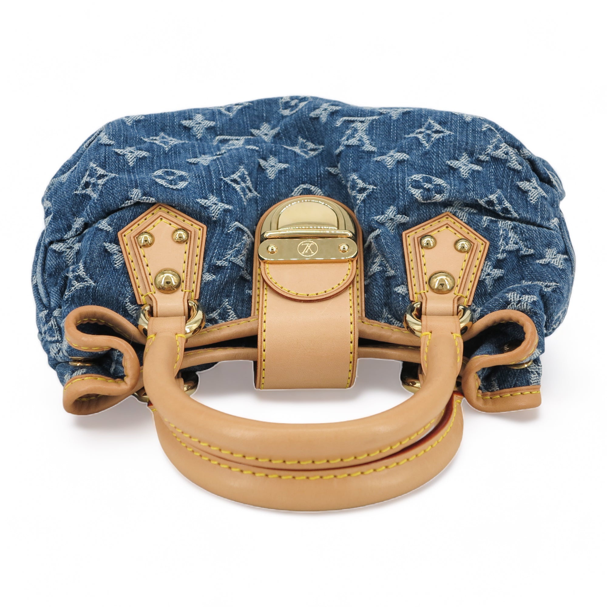 LOUIS VUITTON Blue Denim Monogram Pleaty Bag - Replica Shoes .com