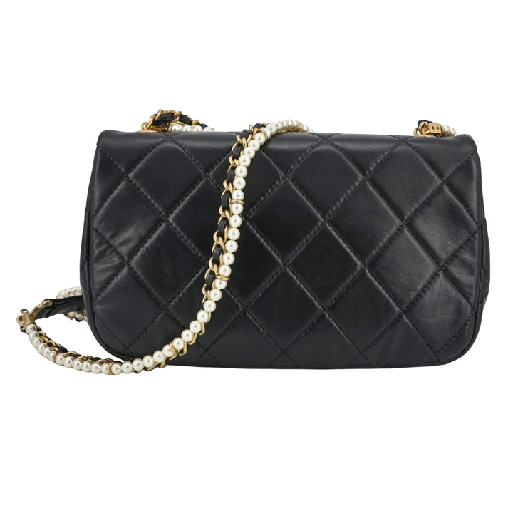 CHANEL 20A Mini Crystal Pearls Chain Mini Rectangular Flap Bag - Replica Handbags Shopping
.com