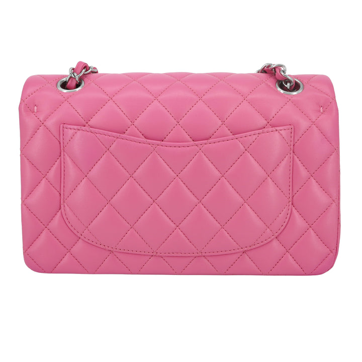 CHANEL Small Classic Double Flap Bag in Barbie Pink Lambskin - Replica Handbags Shopping
.com