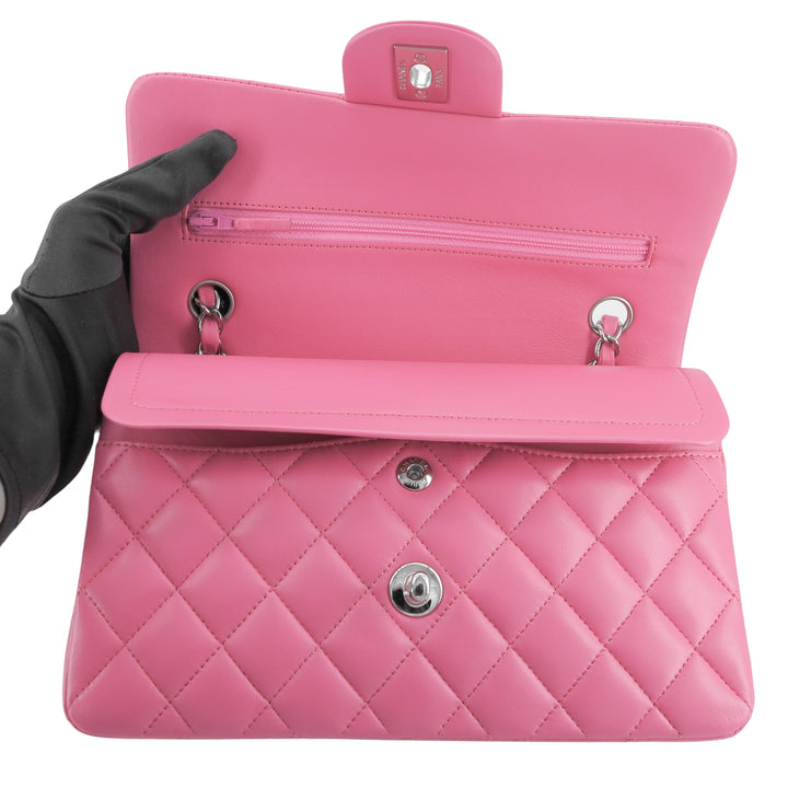 CHANEL Small Classic Double Flap Bag in Barbie Pink Lambskin - Replica Handbags Shopping
.com